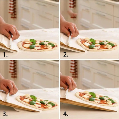 Pizza transfer shovel for homemade pizza