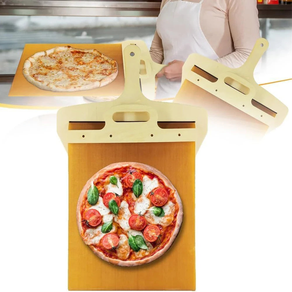 Pizza transfer shovel for easy pizza transfer