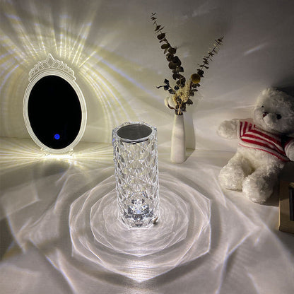 Crystal Rose Lamp